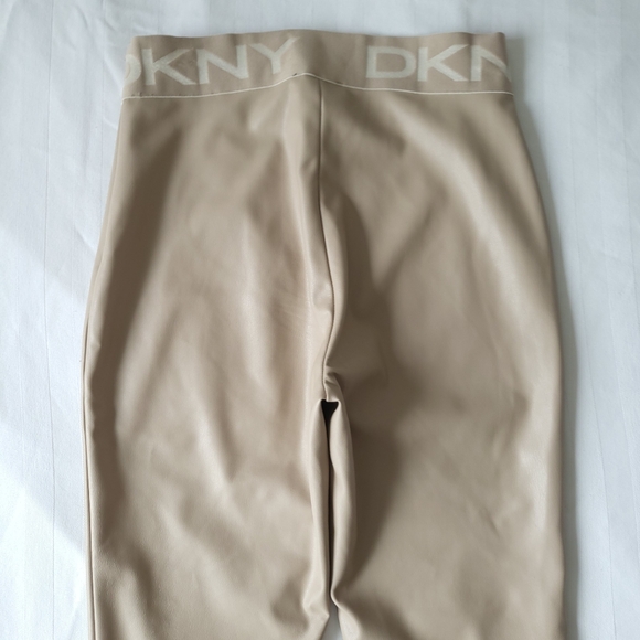 DKNY Faux Leather Leggings/Pants - Picture 10 of 13